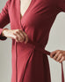 Women's Wrap Dress - Tibetan Red